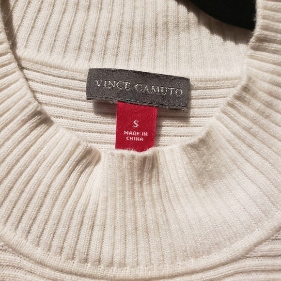 Vince Camuto Mockneck Ribbed Sweater Size S - Picture 3 of 5